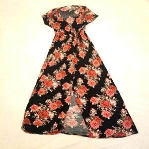 Womens floral maxi dress
